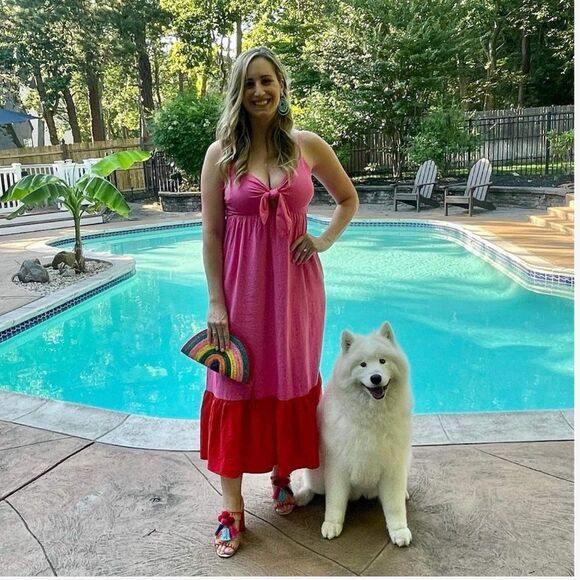 Women's Sleeveless Tie-Front Midi Dress - Tabitha Brown for Target - Picture 2 of 8